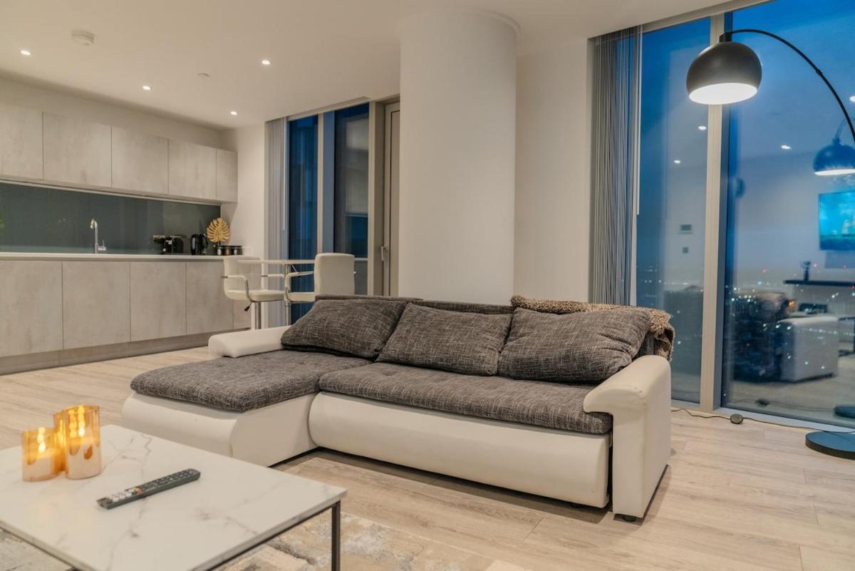 Luxury 2 Bed Penthouse With Stunning Views In Manchester City Centre Eksteriør billede