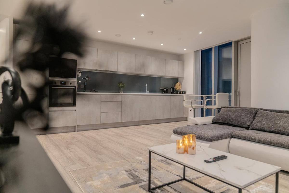 Luxury 2 Bed Penthouse With Stunning Views In Manchester City Centre Eksteriør billede
