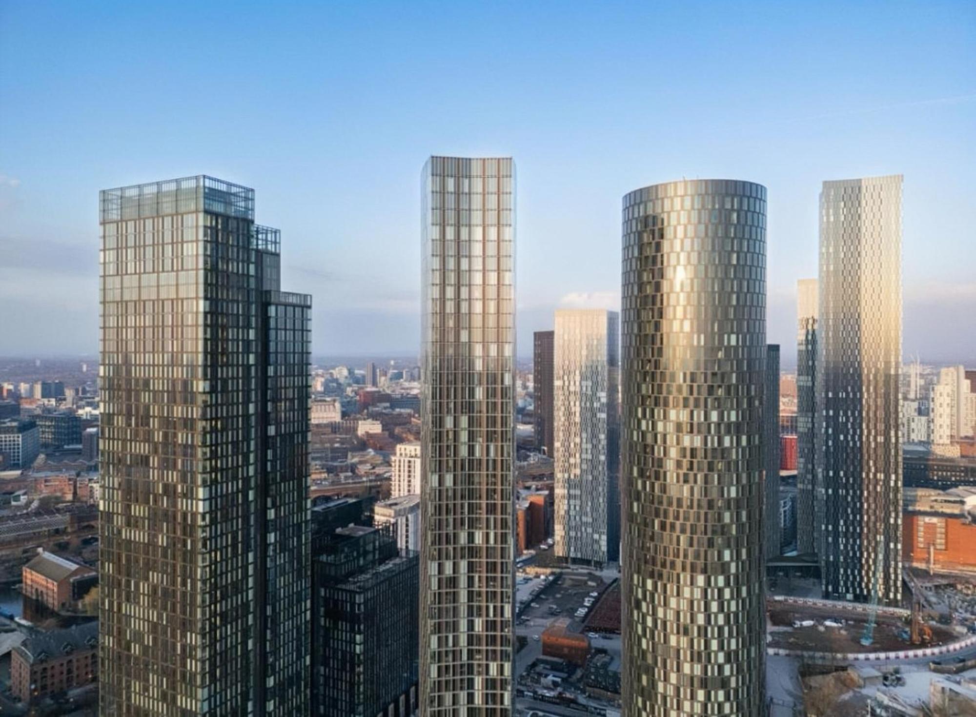 Luxury 2 Bed Penthouse With Stunning Views In Manchester City Centre Eksteriør billede